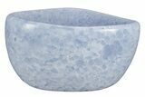 Polished Blue Calcite Bowl - Madagascar #211113-2